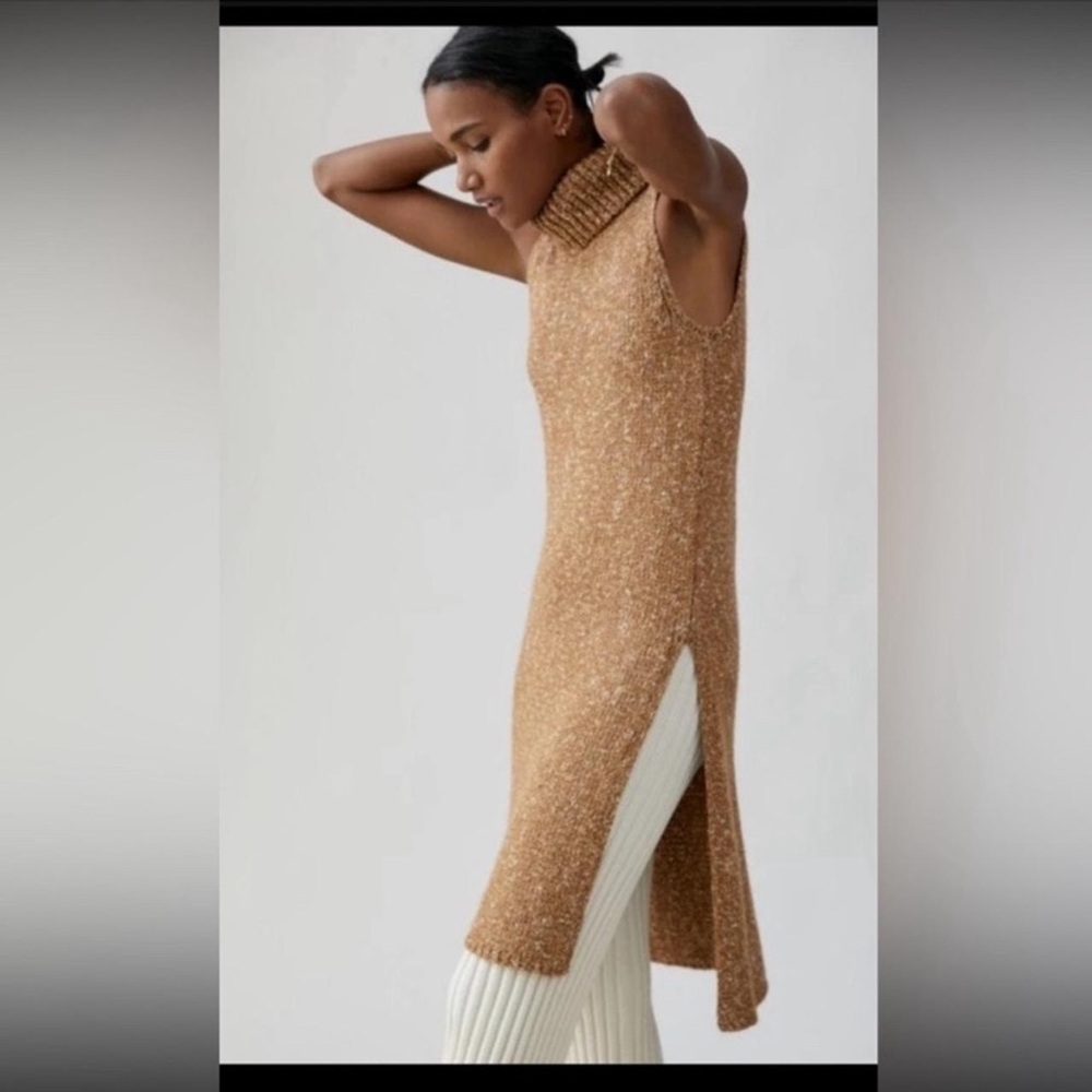 Anthropologie Brown Knit tunic Sweater